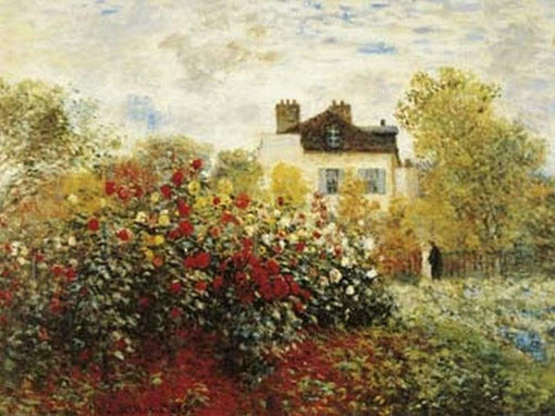 pgm cm 684 claude monet the artists garden stampa artistica 80x60cm | Yourdecoration.it