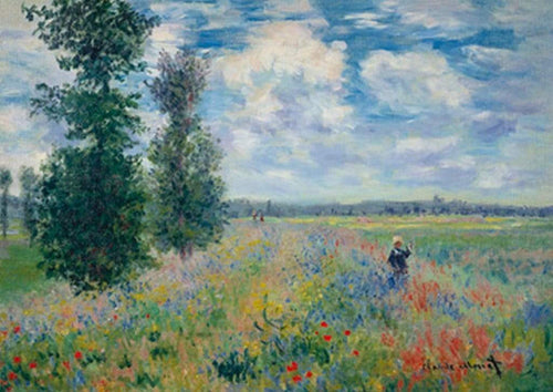 pgm cm 704m claude monet les coquelicots stampa artistica 29 7x21cm | Yourdecoration.it