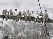 pgm ech 95 charles ebbets eating above manhattan stampa artistica 80x60cm | Yourdecoration.it