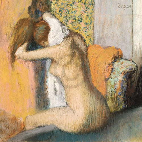 pgm ede 68 edgar degas frau nach dem bade stampa artistica 80x60cm | Yourdecoration.it