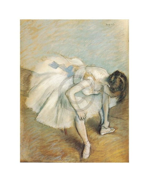 pgm ede 870 edgar degas danseuse nouant son brodequin stampa artistica 24x30cm | Yourdecoration.it