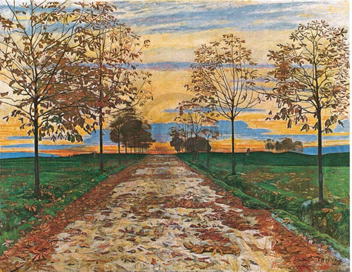 pgm fdh 640 ferdinand hodler herbstabend 1892 stampa artistica 60x48cm | Yourdecoration.it