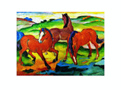 pgm fm 31 franz marc die grossen roten pferde stampa artistica 71x56cm | Yourdecoration.it