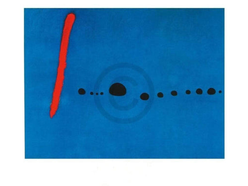 pgm jm 276 joan miro blue ii 4 3 61 stampa artistica 80x60cm | Yourdecoration.it