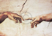 pgm mi 723 michelangelo creazione di adamo stampa artistica 100x70cm | Yourdecoration.it