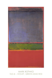 pgm mkr 902 mark rothko no 6 1951 stampa artistica 61x91cm | Yourdecoration.it