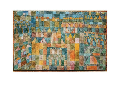 pgm pk 153 paul klee quartiere stampa artistica 80x60cm | Yourdecoration.it