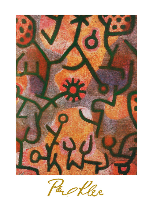 pgm pk 323 paul klee flora di roccia stampa artistica 60x80cm | Yourdecoration.it