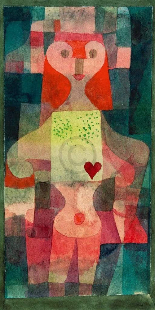 pgm pk 55 paul klee herzdame stampa artistica 60x80cm | Yourdecoration.it