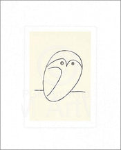 pgm pp 303 pablo picasso le hibou stampa artistica 50x60cm | Yourdecoration.it