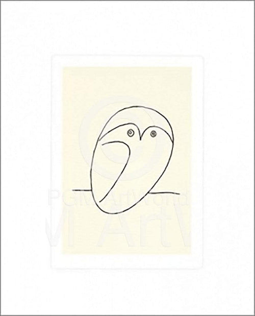 pgm pp 303 pablo picasso le hibou stampa artistica 50x60cm | Yourdecoration.it