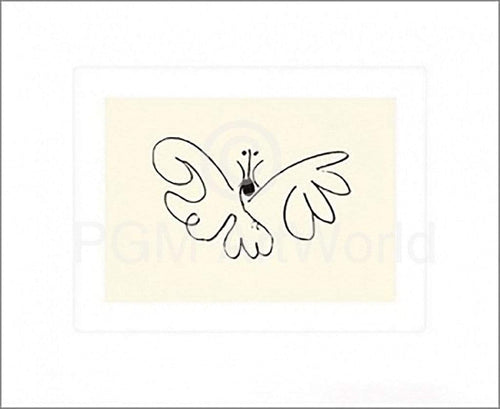 pgm pp 330 pablo picasso le papillon stampa artistica 50x60cm | Yourdecoration.it