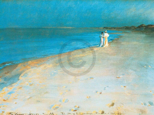 pgm psk 924 peter severin kroyer summer evening stampa artistica 80x60cm | Yourdecoration.it