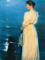 pgm psk 925 peter severin kroyer summer evening at skagen stampa artistica 60x80cm | Yourdecoration.it