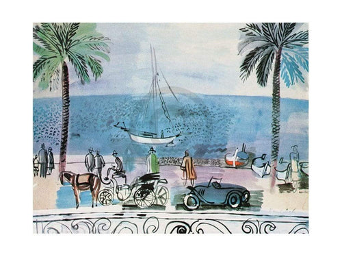 pgm rdu 329 raoul dufy promenade a nice stampa artistica 80x60cm | Yourdecoration.it