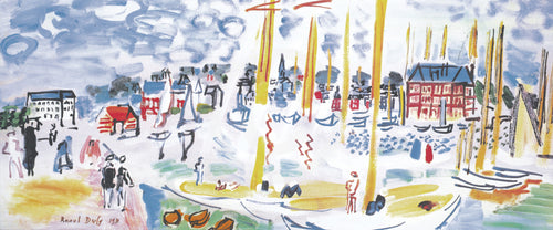 pgm rdu 730 raoul dufy dimanche a deauville stampa artistica 101x42cm | Yourdecoration.it