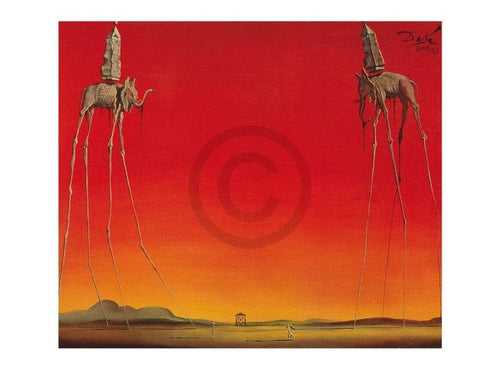 pgm sd 82 salvador dali les elephants stampa artistica 80x60cm b79b6b59 1777 41ea a57b 6b54df62e3be | Yourdecoration.it