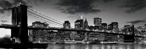 Pyramid Brooklyn Bridge at Dusk Poster 91,5x30,5cm | Yourdecoration.it