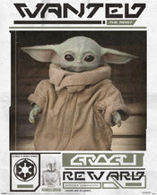 pyramid mpp50817 star wars the mandalorian grogu wanted poster 40x50cm | Yourdecoration.it