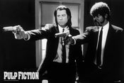 Pyramid Pulp Fiction Black and White Guns Poster 91,5x61cm | Yourdecoration.it