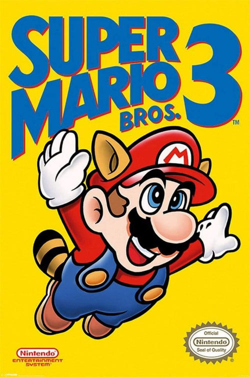 Pyramid Super Mario Bros 3 NES Cover Poster 61x91,5cm | Yourdecoration.it