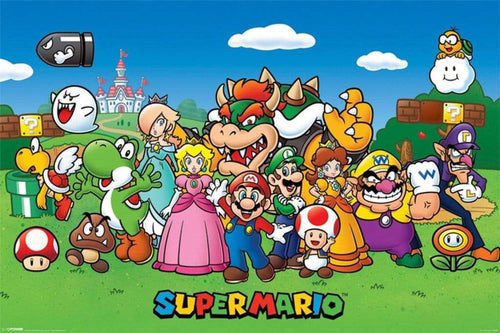 Pyramid Super Mario Characters Poster 91,5x61cm | Yourdecoration.it