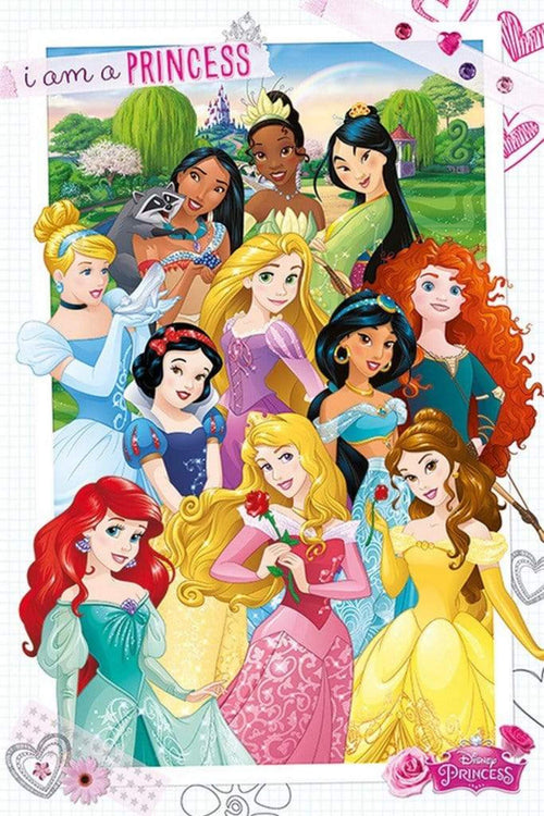 Pyramid Disney Princess I am a Princess Poster 61x91,5cm | Yourdecoration.it