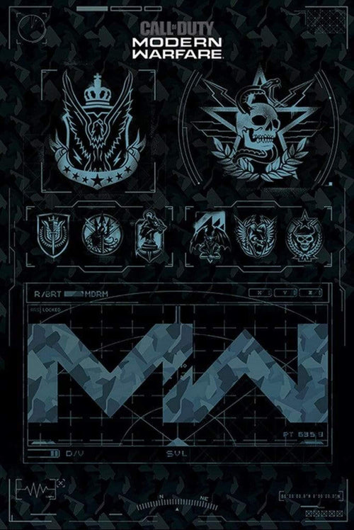 Pyramid Call of Duty Modern Warfare Fractions Poster 61x91,5cm | Yourdecoration.it