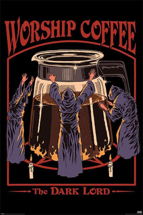 Pyramid Steven Rhodes Worship Coffee Poster 61x91,5cm | Yourdecoration.it