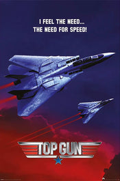 pyramid pp34631 top gun the need for speed poster 61x91 5cm | Yourdecoration.it