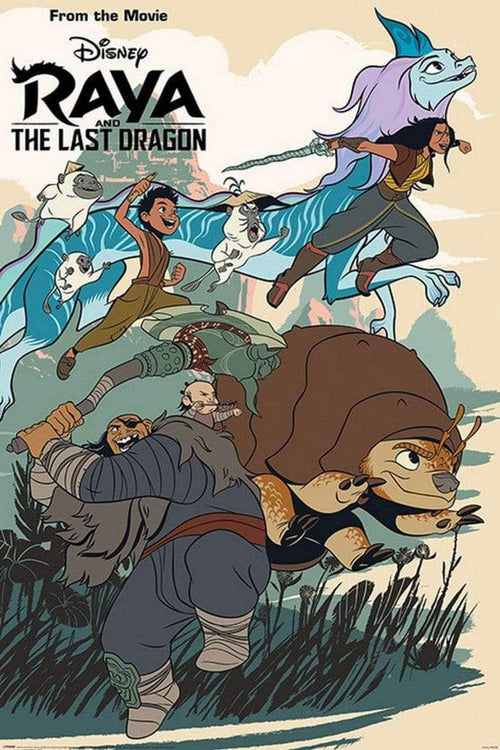 Pyramid Raya and the Last Dragon Jumping Into Action Poster 61x91,5cm | Yourdecoration.it