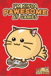 Pyramid Fuzzballs Pawsome Gamer Poster 61x91,5cm | Yourdecoration.it