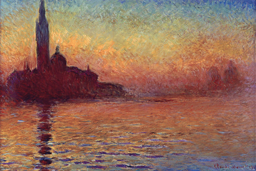 Pyramid Claude Monet San Giorgio Maggiore at Dusk Poster 91,5x61cm | Yourdecoration.it