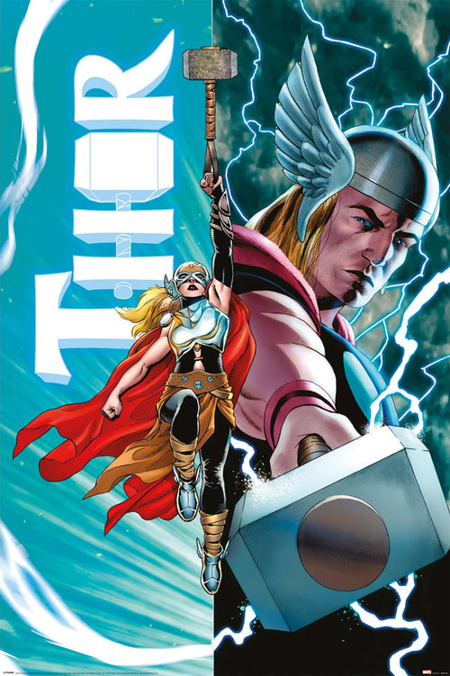 Pyramid Pp35120 Thor Vs Female Thor Poster 61x91,5cm | Yourdecoration.it