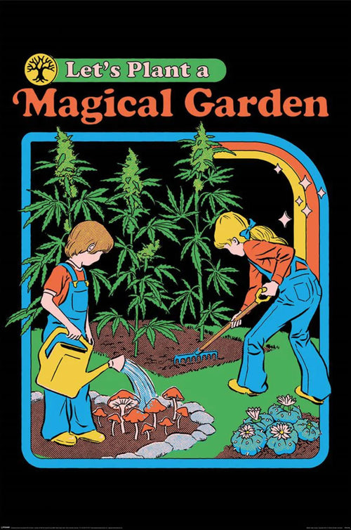 pyramid pp35199 steven rhodes lets plant a magical garden poster 61x91-5cm | Yourdecoration.it