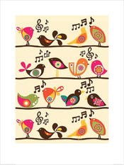 pyramid ppr40264 valentina ramos singing birds stampa artistica 60x80cm | Yourdecoration.it