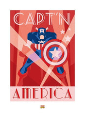 pyramid ppr40295 marvel deco captain america stampa artistica 60x80cm | Yourdecoration.it