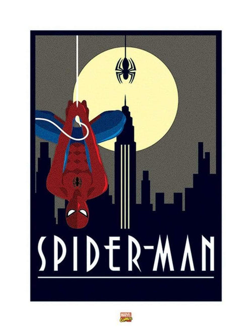 pyramid ppr40297 marvel deco spiderman hanging stampa artistica 60x80cm | Yourdecoration.it