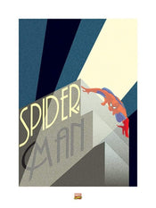 pyramid ppr40299 marvel deco spiderman building stampa artistica 60x80cm | Yourdecoration.it