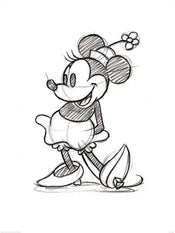 pyramid ppr40336 minnie mouse sketched single stampa artistica 60x80cm | Yourdecoration.it