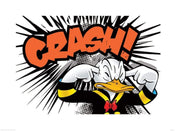 pyramid ppr40339 donald duck crash stampa artistica 60x80cm | Yourdecoration.it