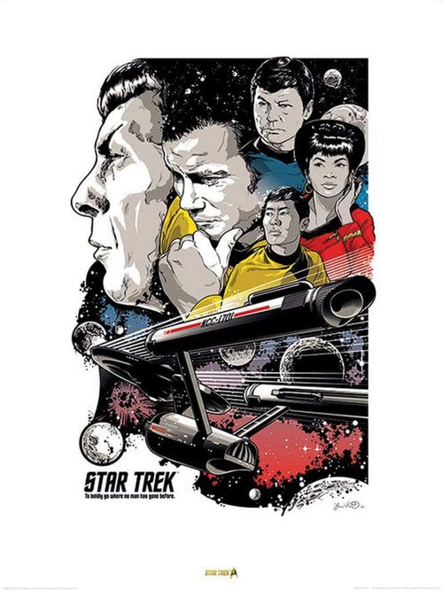 pyramid ppr40849 star trek boldly go 50th anniversary stampa artistica 60x80cm | Yourdecoration.it