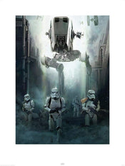 pyramid ppr40891 star wars rogue one stormtrooper patrol stampa artistica 60x80cm | Yourdecoration.it