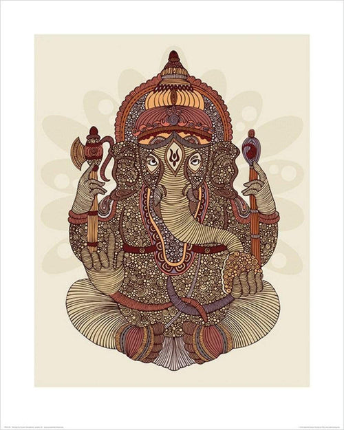 pyramid ppr43125 valentina ramos ganesha stampa artistica 40x50cm | Yourdecoration.it