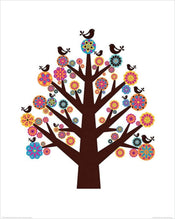 pyramid ppr43127 valentina ramos tree of flowers stampa artistica 40x50cm | Yourdecoration.it