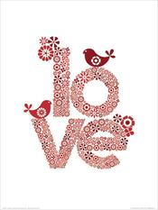 pyramid ppr44084 valentina ramos red love stampa artistica 30x40cm | Yourdecoration.it