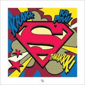 pyramid ppr45206 superman pop art shield stampa artistica 40x40cm | Yourdecoration.it