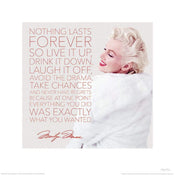 pyramid ppr45482 marilyn monroe nothing lasts forever stampa artistica 40x40cm | Yourdecoration.it