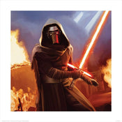 pyramid ppr45580 star wars episode vii kylo ren fire stampa artistica 40x40cm | Yourdecoration.it