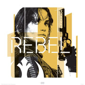 pyramid ppr45668 star wars rogue one jyn rebel stampa artistica 40x40cm | Yourdecoration.it